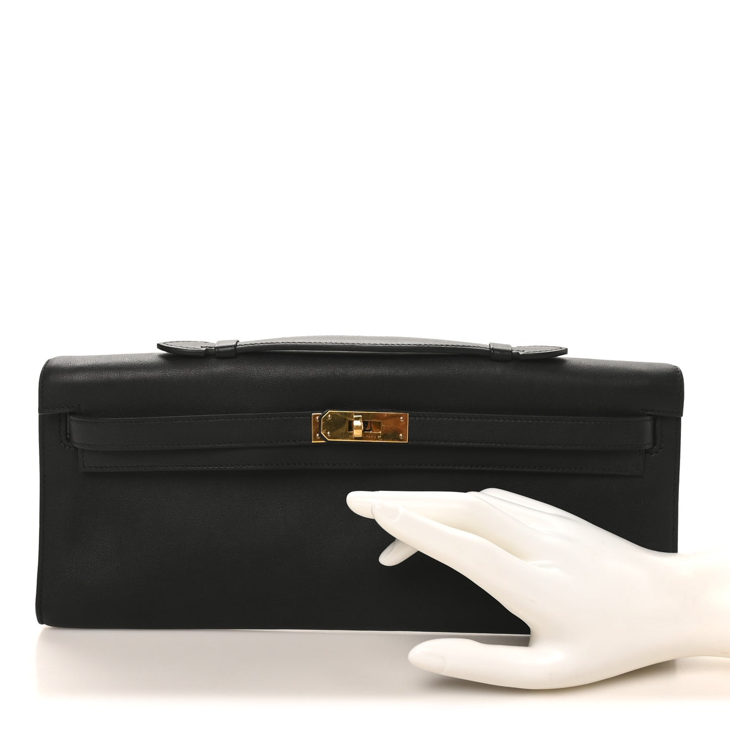 Swift Kelly Cut Clutch Pochette Black