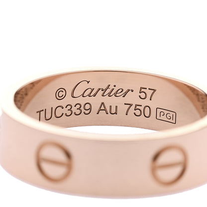 Cartier 18K Pink Gold 5.5mm LOVE Ring 57 8 4 of 5