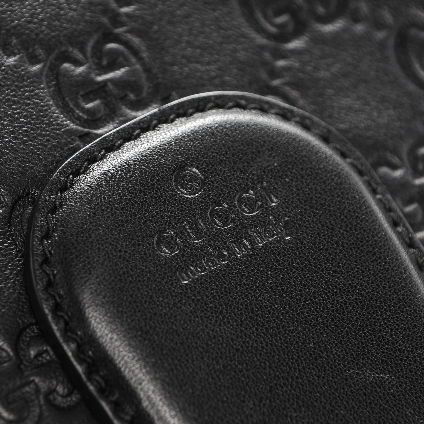 Guccissima Medium Emily Shoulder Bag Black