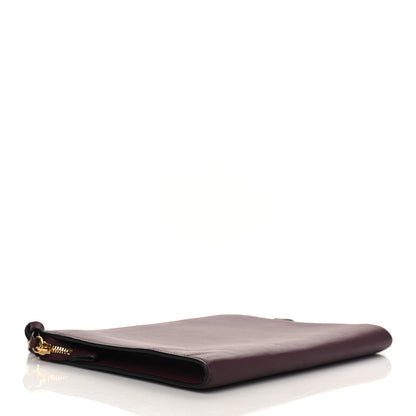 Chloe Calfskin Alphabet Flat Pouch Clutch Purple 4 of 9