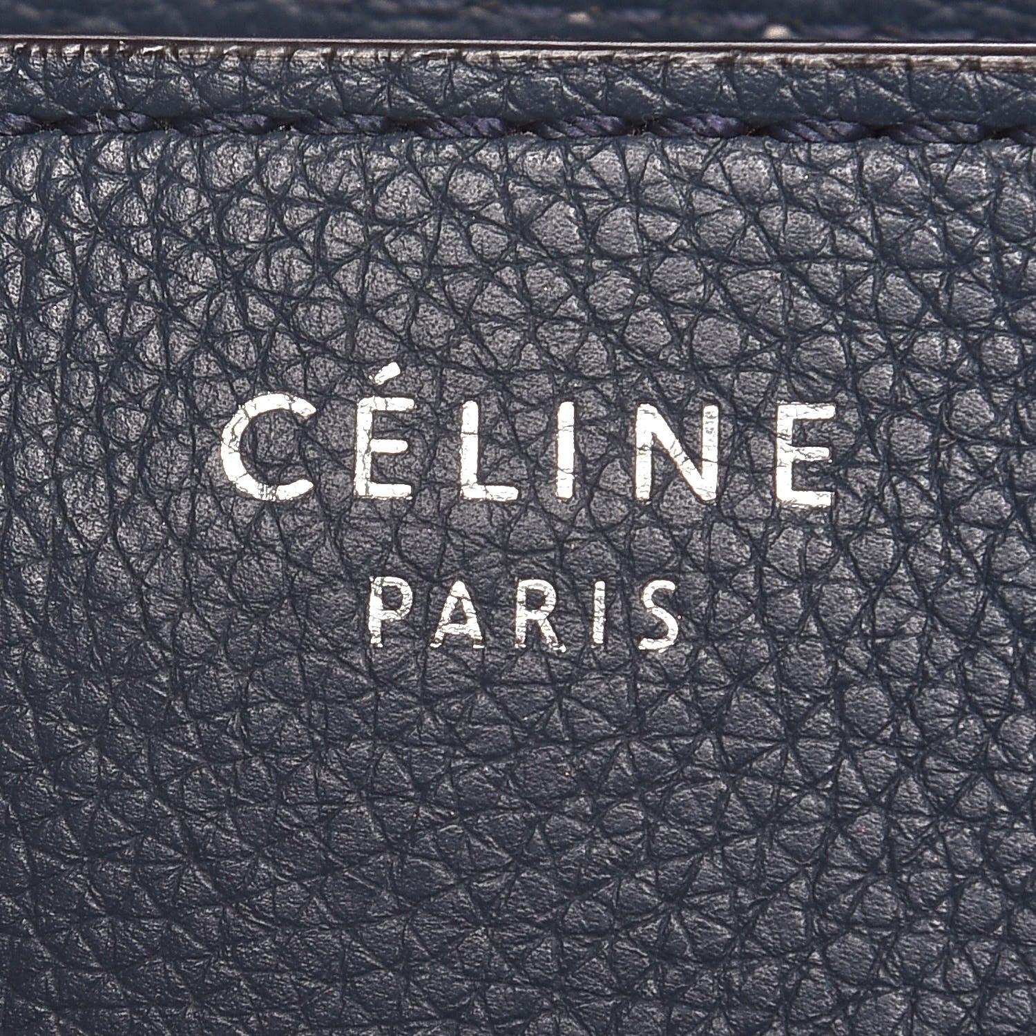 Celine Drummed Calfskin Mini Luggage Orage 6 of 11