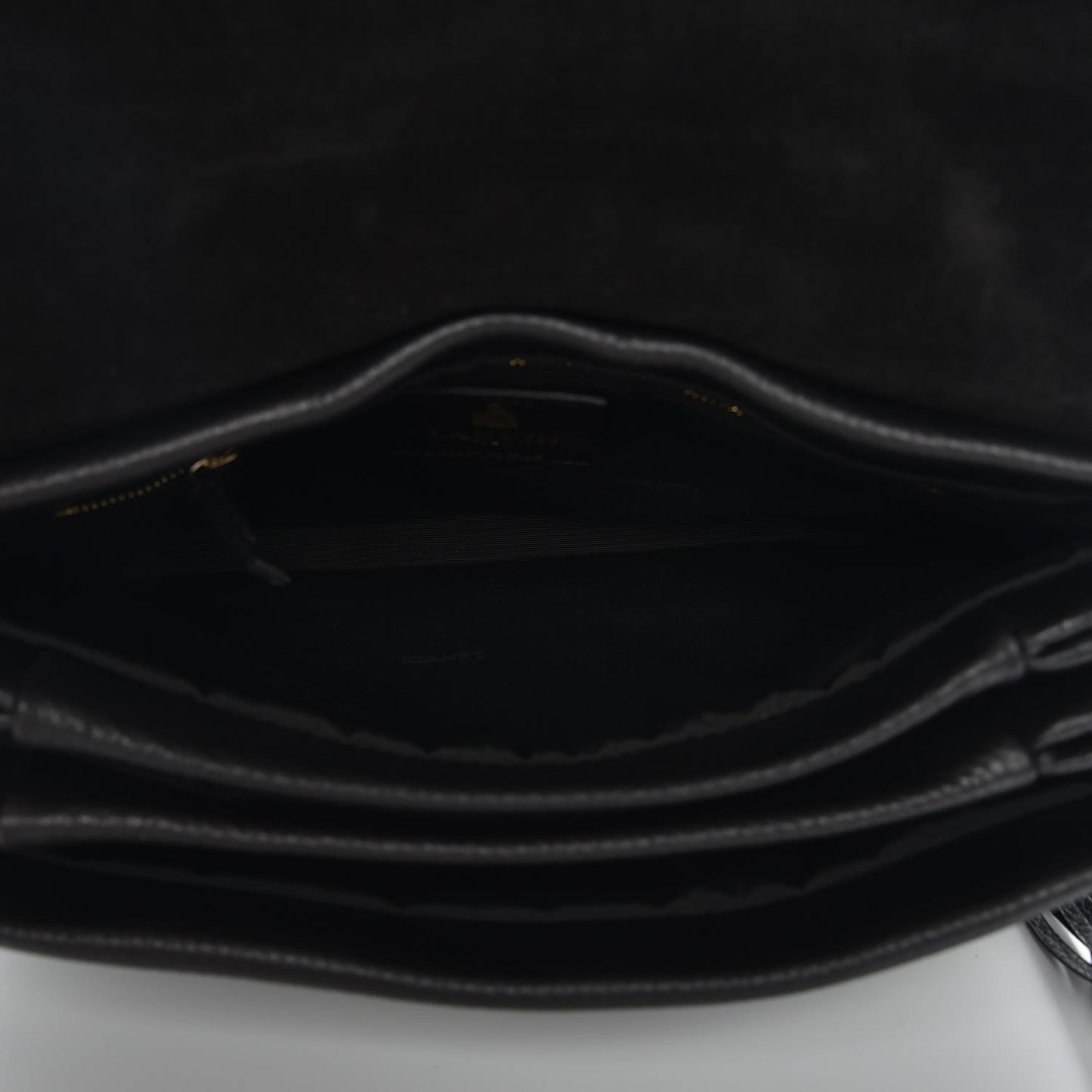 Grained Calfskin Medium Sugar Flap Shoulder Bag Black