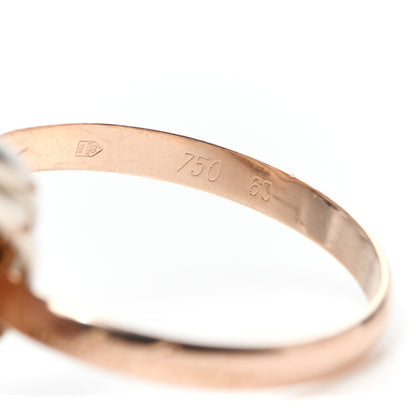 Cartier 18K Pink Yellow White Gold Five Band Les Must De Cartier Trinity Ring 60 9 5 of 5