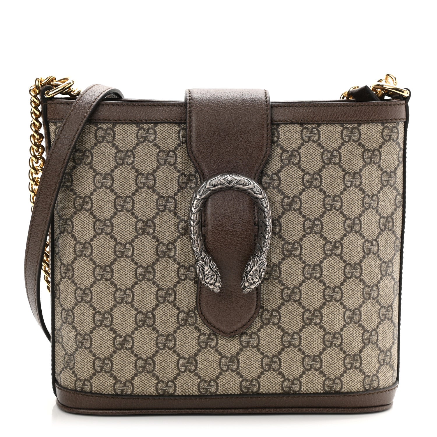 Gucci GG Supreme Monogram Medium Dionysus Bucket Bag Beige New Acero 1 of 10