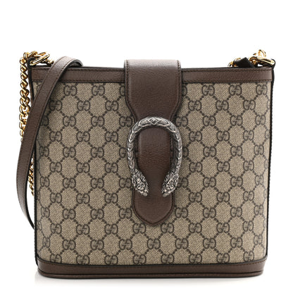 Gucci GG Supreme Monogram Medium Dionysus Bucket Bag Beige New Acero 1 of 10