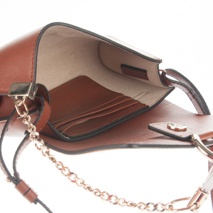 Chloe Suede Calfskin Mini Faye Shoulder Bag Tobacco 5 of 7