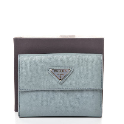 Prada Saffiano French Wallet Pervinca 11 of 11