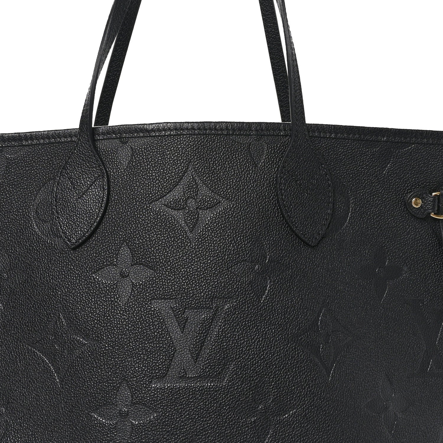 Louis Vuitton Empreinte Monogram Giant Neverfull MM Black 7 of 9