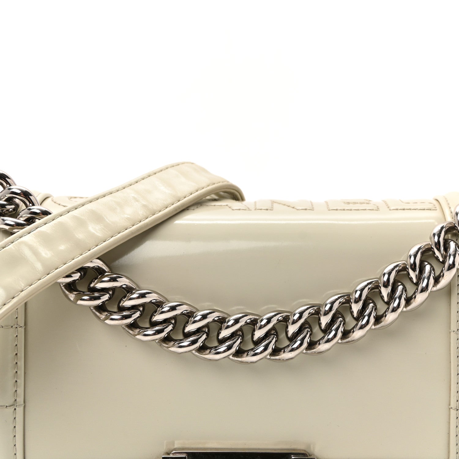 Chanel Glazed Calfskin Small Boy Flap Ivory 14 of 19