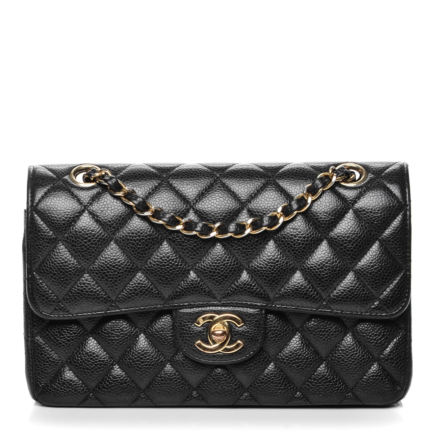Chanel Caviar Quilted Small Double Flap Black 1 of 8