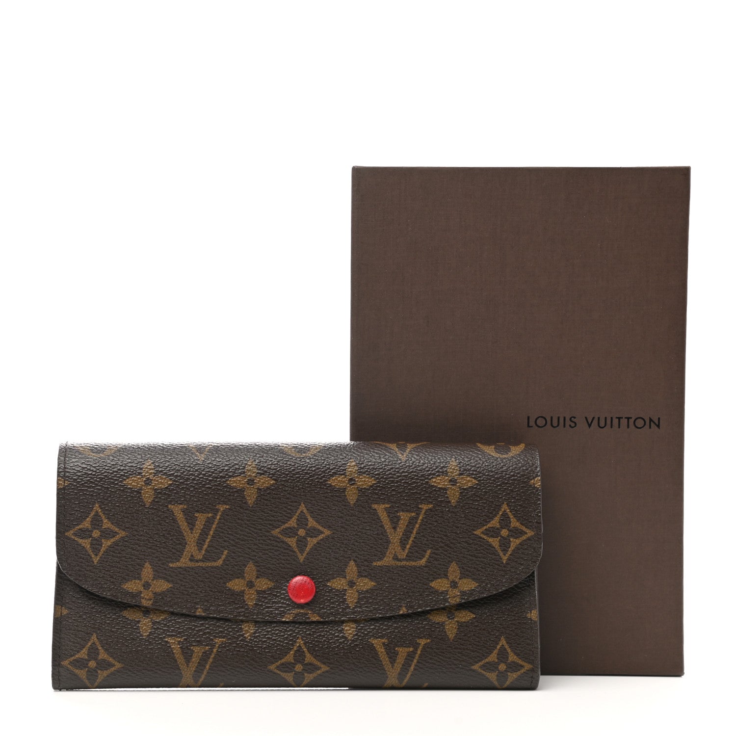 Louis Vuitton Monogram Emilie Wallet Rouge 9 of 10