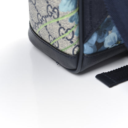 Gucci GG Supreme Monogram Blooms Small Day Backpack Blue 7 of 10