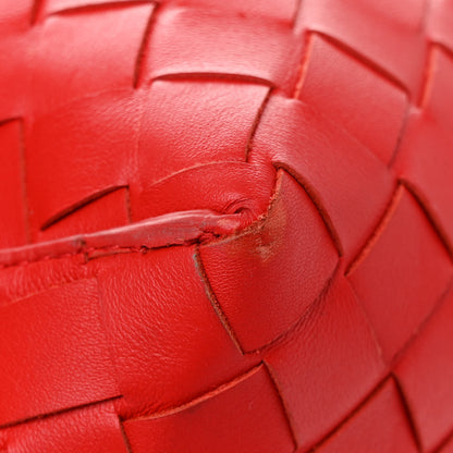 Bottega Veneta Nappa Intrecciato North South Tote Red 12 of 13