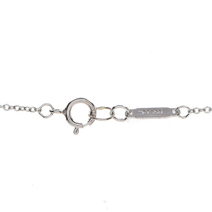 Tiffany Platinum Diamond Heart Station Pendant Necklace 5 of 6