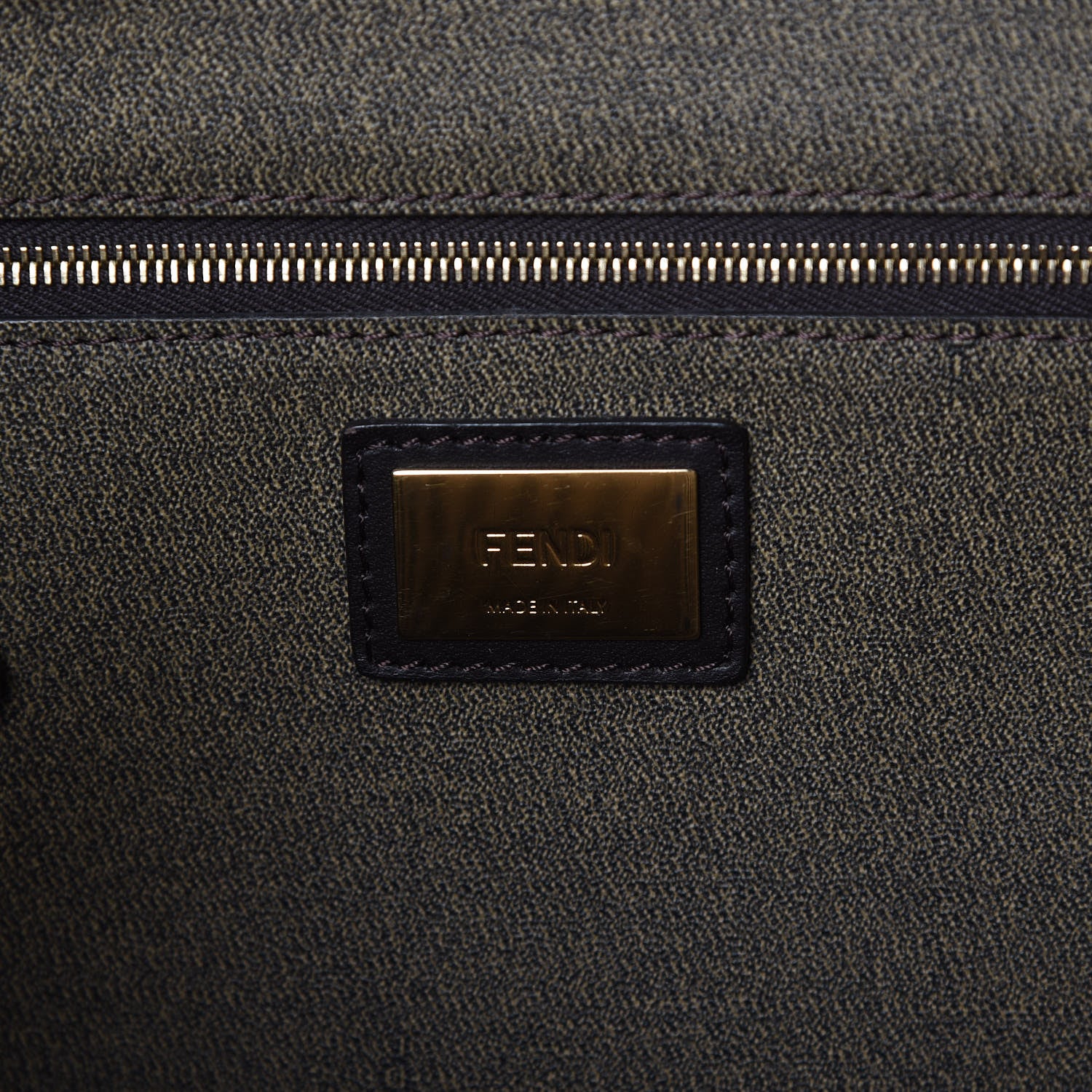 Fendi Zucca Spalmati Medium Roll Tote Tobacco Moro 8 of 11