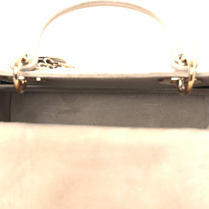 Christian Dior Lambskin Cannage Medium Lady Dior Beige 5 of 13