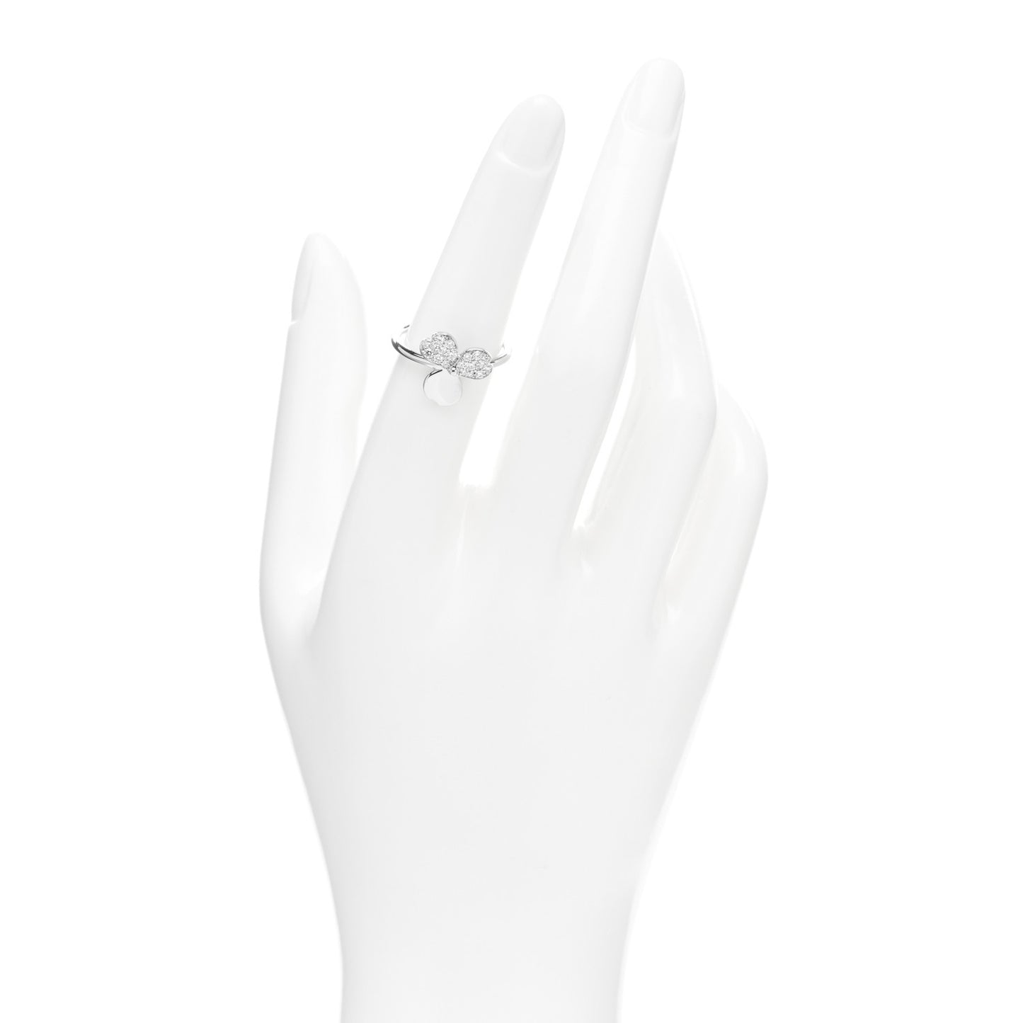 Platinum Diamond Paper Flowers Ring 52 6