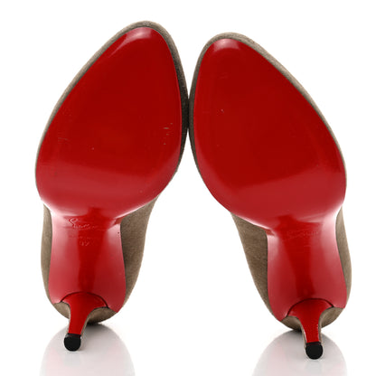 Christian Louboutin Suede Argotik 100 Pumps 37 Crendre 5 of 8