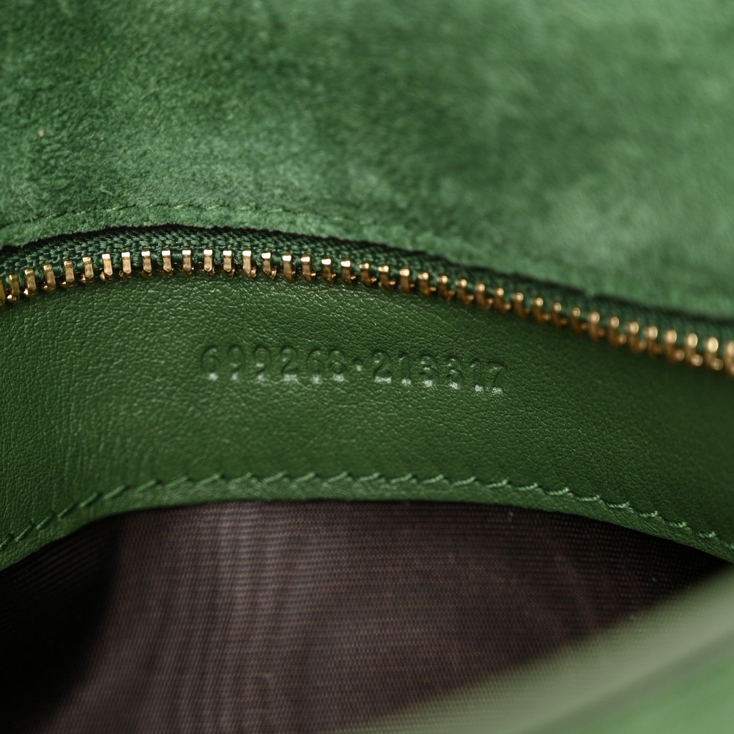 Gucci Suede Talco Roxy Calfskin Blondie Chain Shoulder Flap Bag Cash Green 7 of 10