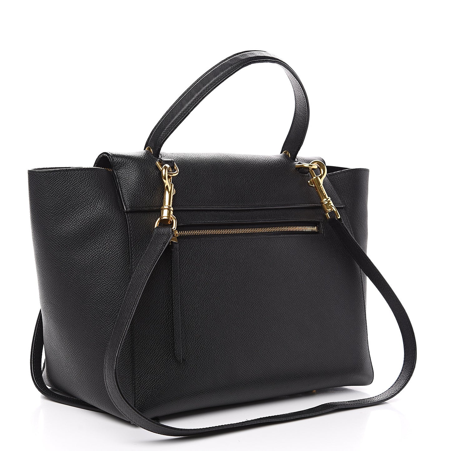 Grained Calfskin Mini Belt Bag Black