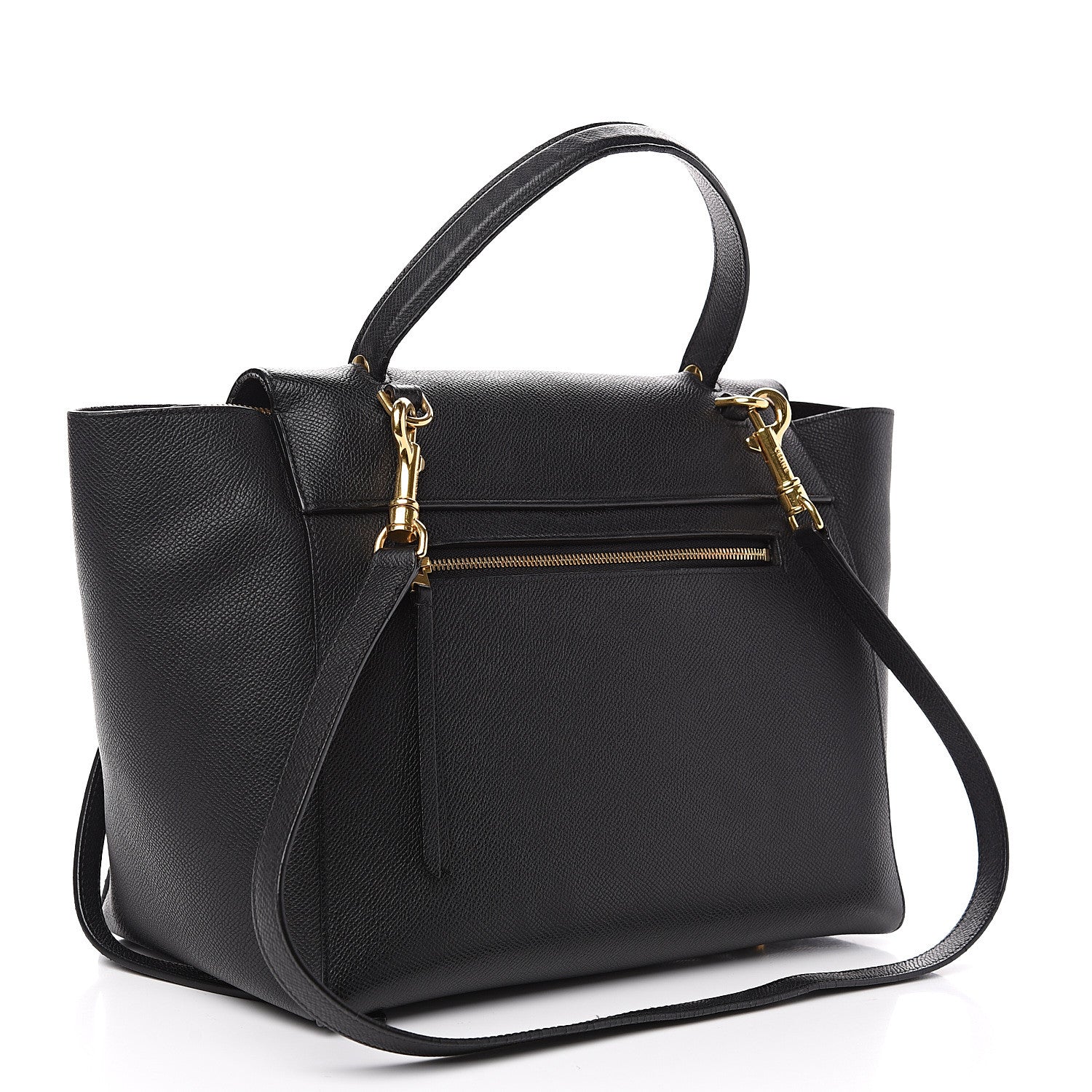 Celine Grained Calfskin Mini Belt Bag Black 2 of 11