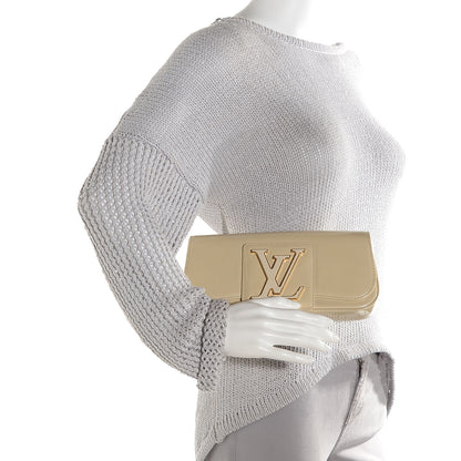 Louis Vuitton Patent Sobe Clutch Blanc Corail 2 of 7