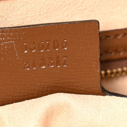 Gucci GG Supreme Monogram Azalea Calfskin Web Small Jackie 1961 Hobo Beige Ebony Brown Sugar 7 of 13