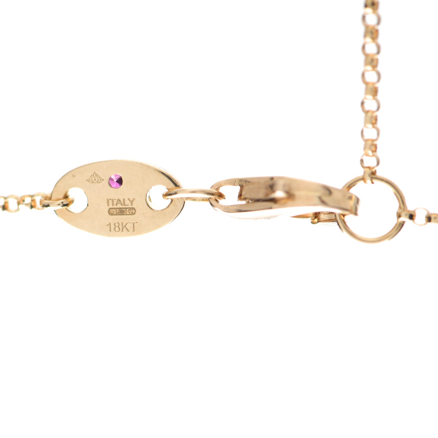18K Yellow Gold Diamond Daisy Station Necklace