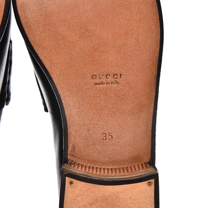 Gucci Calfskin Horsebit Loafers 35 Black 10 of 14