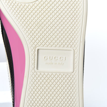 Gucci Patent Calfskin Crystal Womens Web Falacer Sneakers 36 Pink 9 of 11