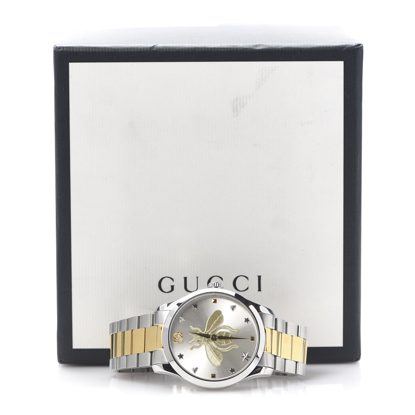 Stainless Steel 38mm G-Timeless Two Tone Bee Quartz Watch