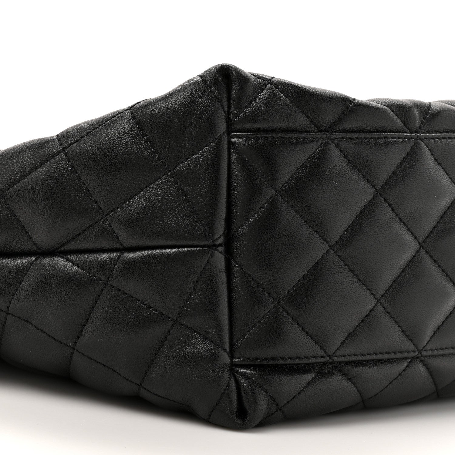 Saint Laurent Lambskin Quilted Medium Icare Shopping Tote Black 11 of 11