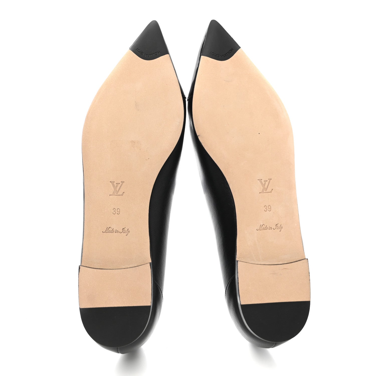 Louis Vuitton Lambskin Capucines Flat Ballerinas 39 Black 5 of 9