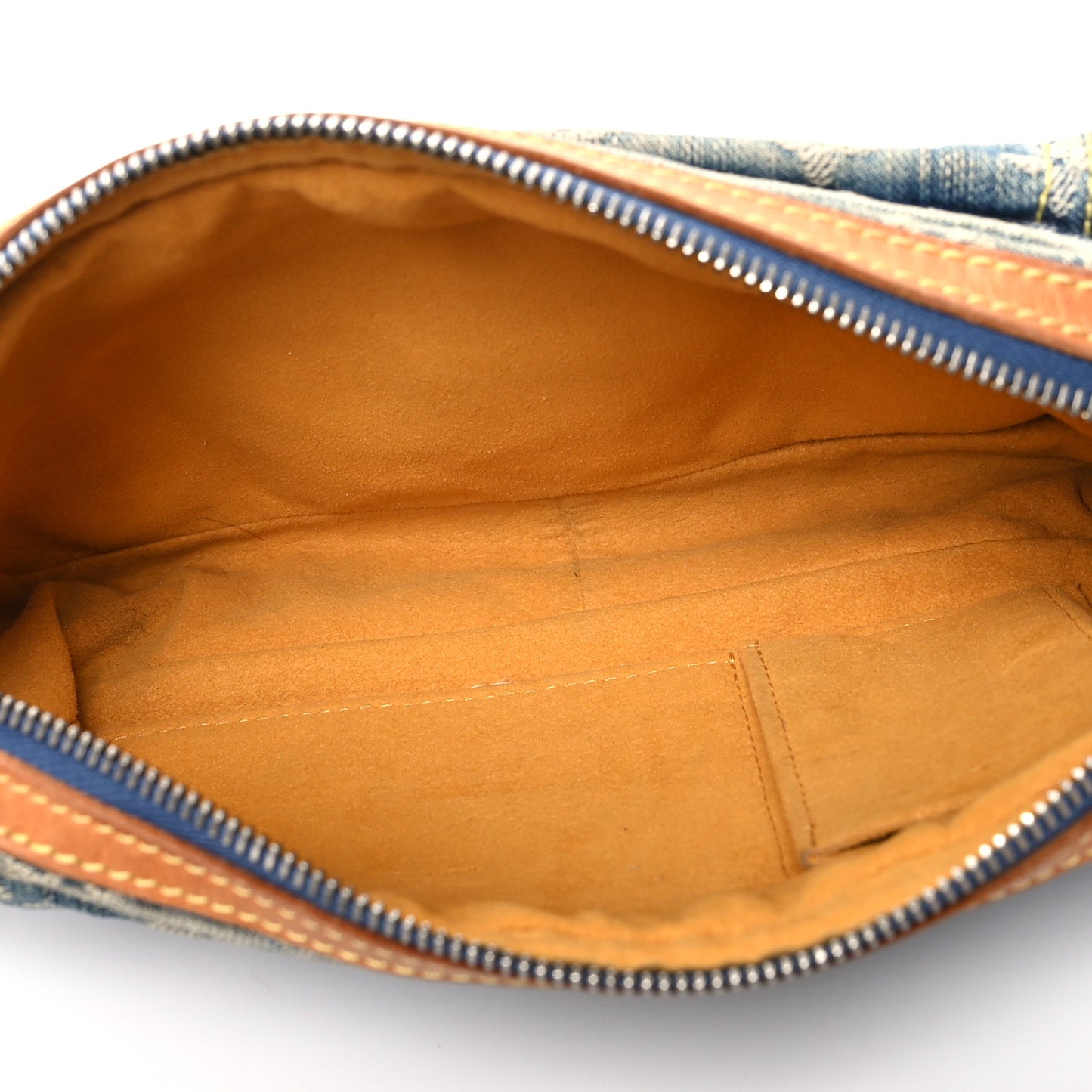 Monogram Denim Bum Bag Blue