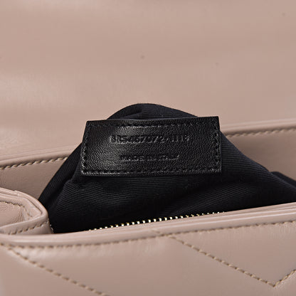 Saint Laurent Calfskin Y Quilted Monogram Toy Loulou Satchel Mink 7 of 10