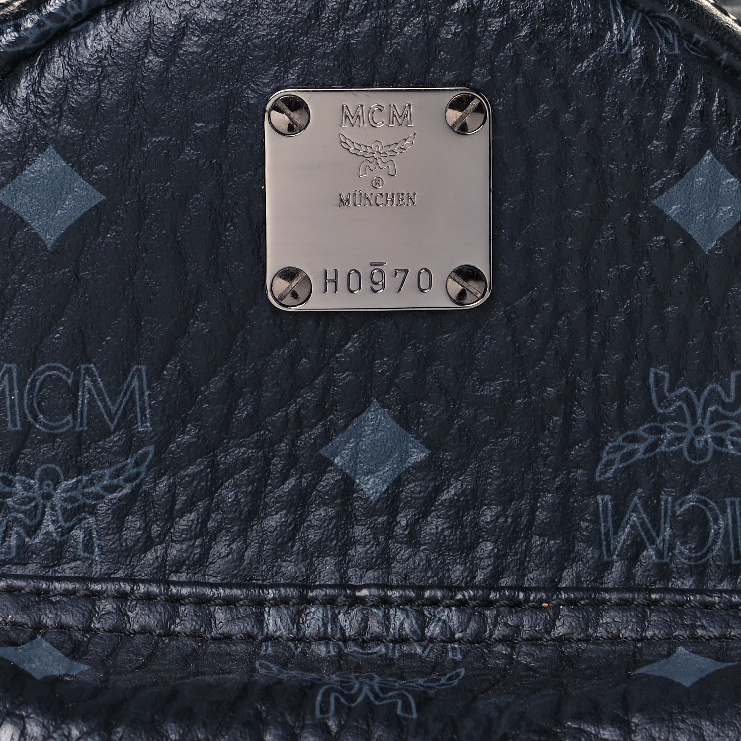 MCM Visetos Side Stud X-Mini Stark Bebe Boo Backpack Black 6 of 10