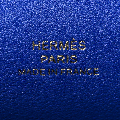 Hermes Swift Kelly Pochette Clutch Bleu Electrique 6 of 11