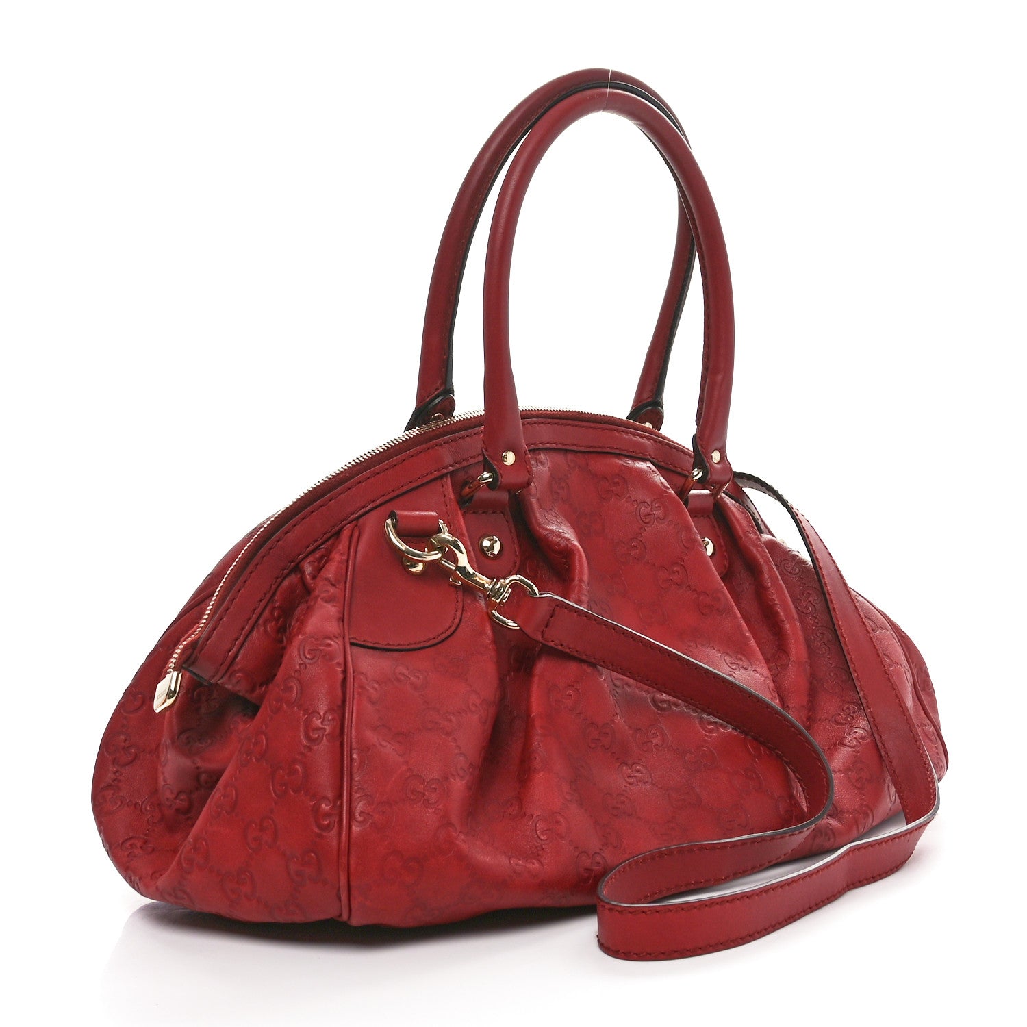 Gucci Guccissima Medium Sukey Boston Cherry 3 of 10
