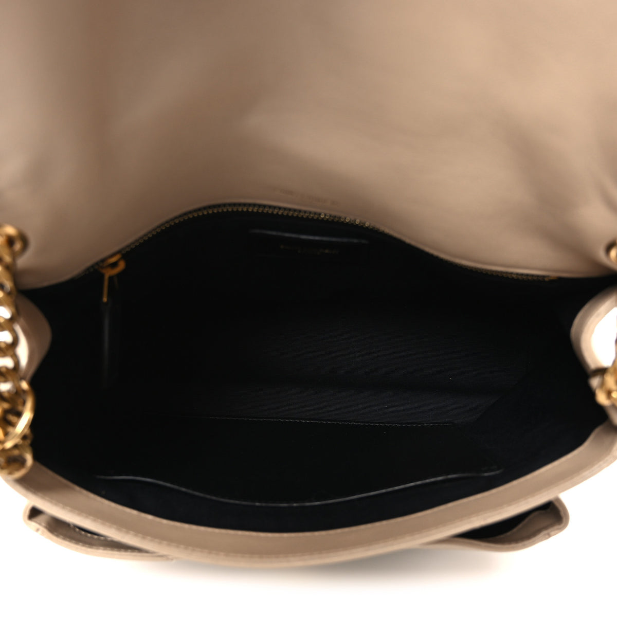 Saint Laurent Lambskin Matelasse Monogram Medium Niki Chain Satchel Dark Beige 4 of 11