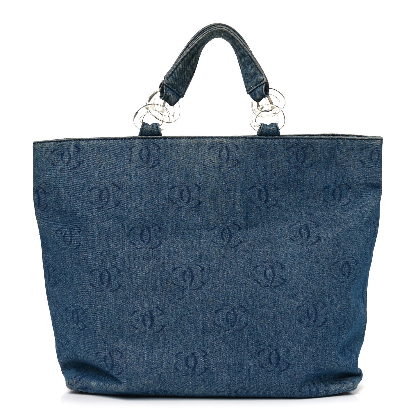 Denim Large CC Tote Dark Navy Blue