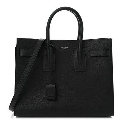 Saint Laurent Grained Calfskin Small Sac De Jour Black 1 of 9