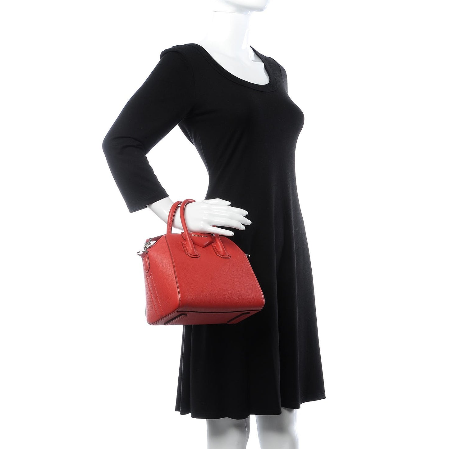Sugar Goatskin Mini Antigona Red