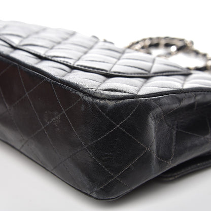 Chanel Lambskin Quilted Medium Double Flap Black 15 of 21