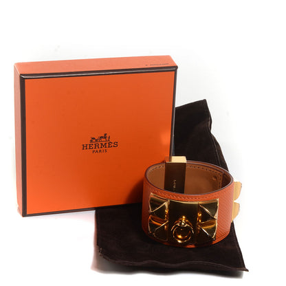 Hermes Epsom Collier De Chien CDC Bracelet Small Orange 7 of 7