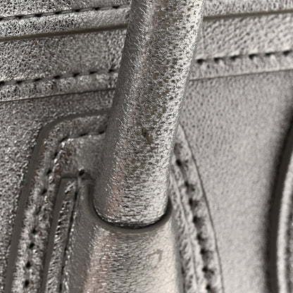 Celine Laminated Lambskin Nano Luggage Silver 17 of 17