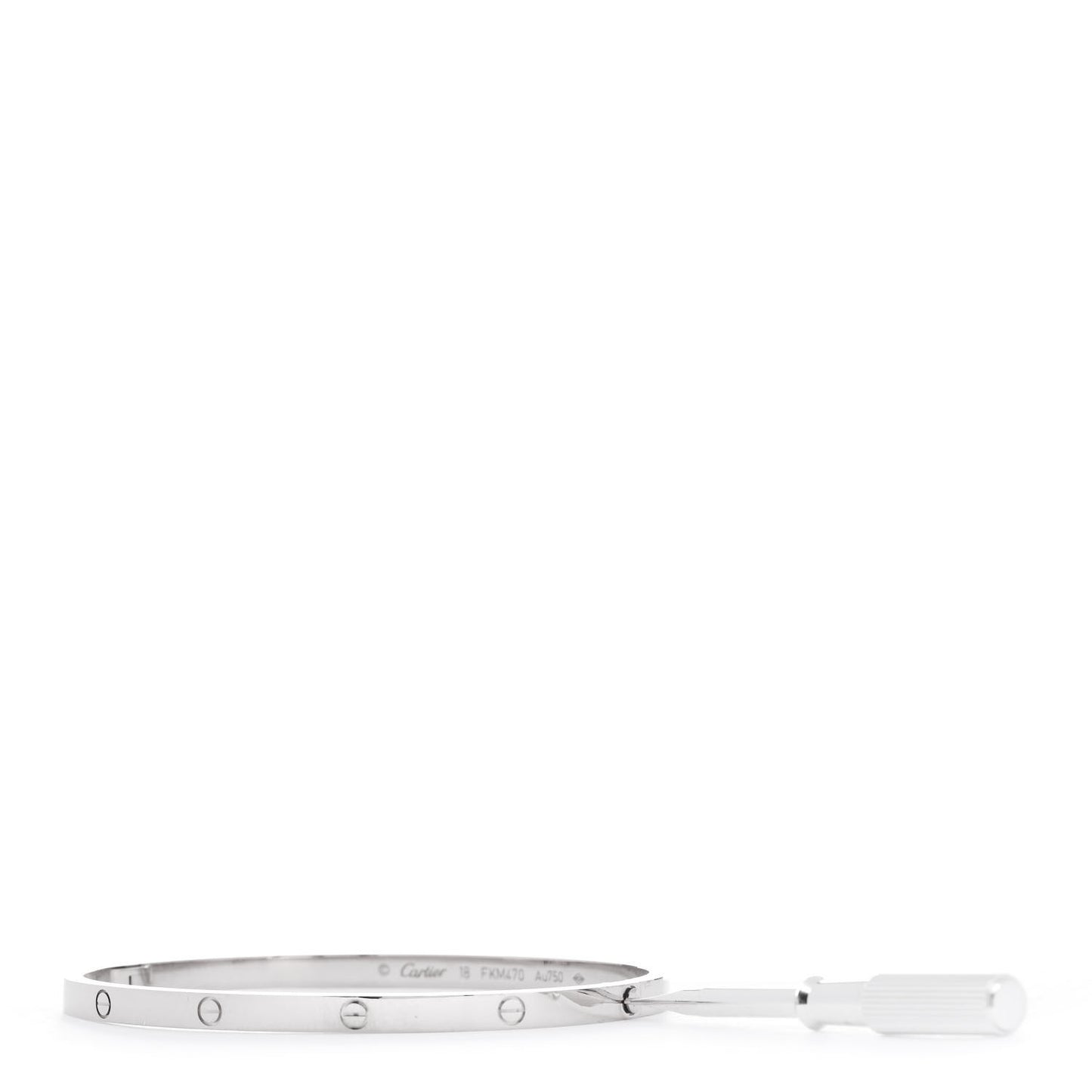 18K White Gold Small LOVE Bracelet 18