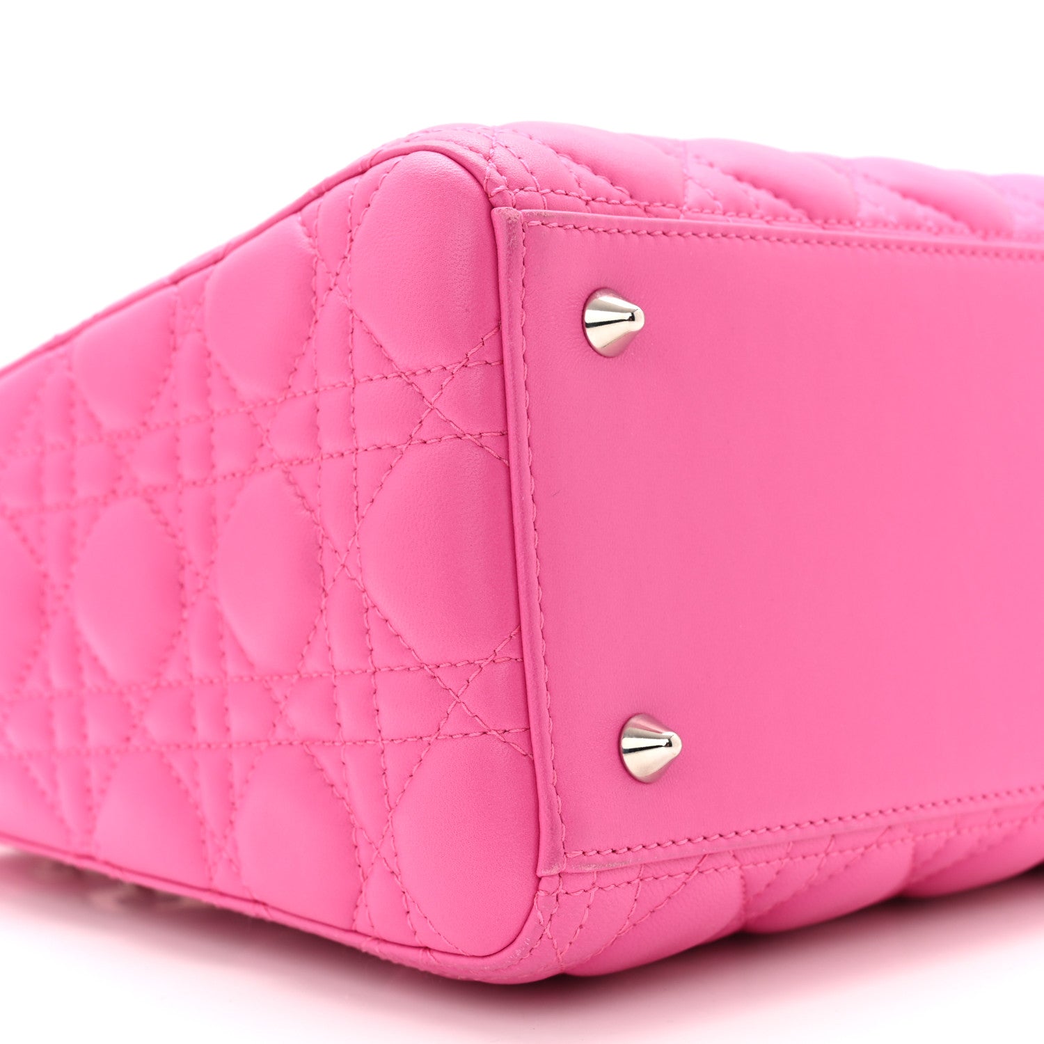 Christian Dior Lambskin Cannage Medium Lady Dior Pink 8 of 11