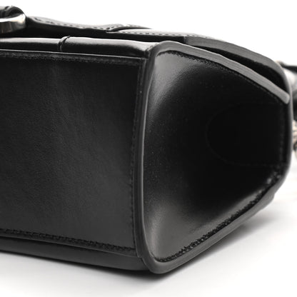Balenciaga Box Calfskin Graffiti Logo Hourglass Top Handle Bag XS Black Silver 11 of 12