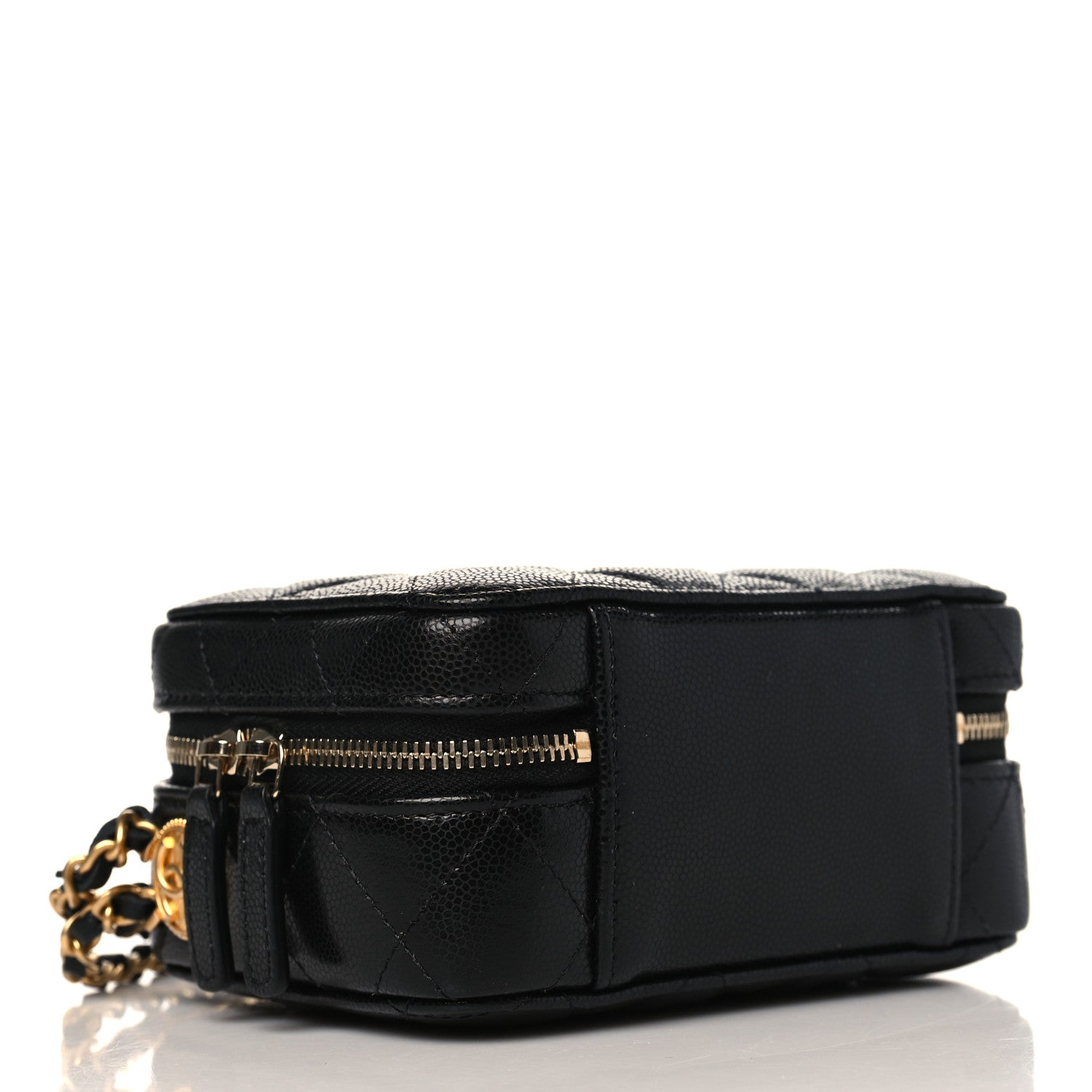 Chanel Caviar Quilted Twist Your Buttons Clutch With Chain Black 4 of 9