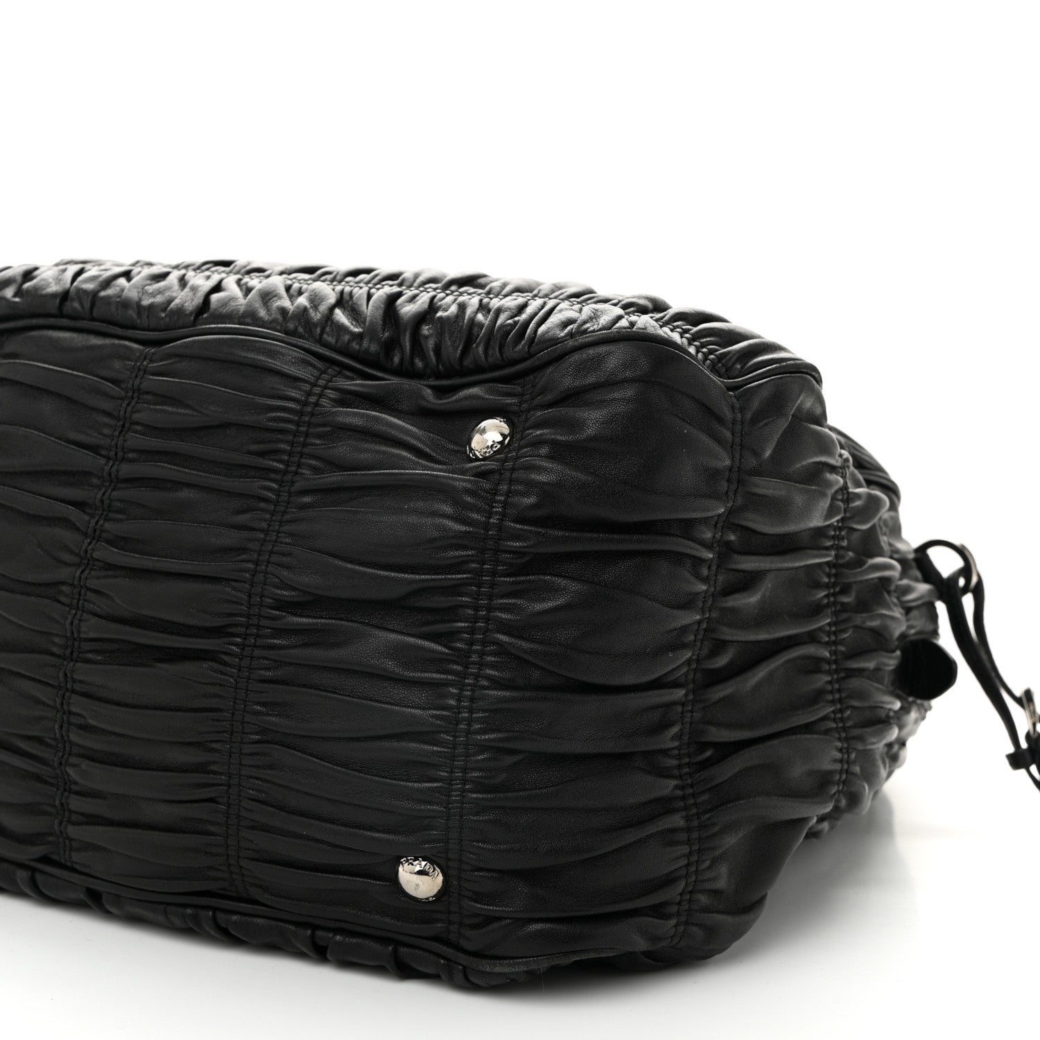 Prada Nappa Gaufre Double Zip Tote Black 11 of 13